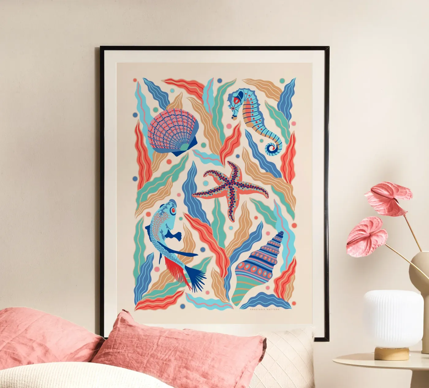 BELOW THE BLUE poster da Anastasia Mattern