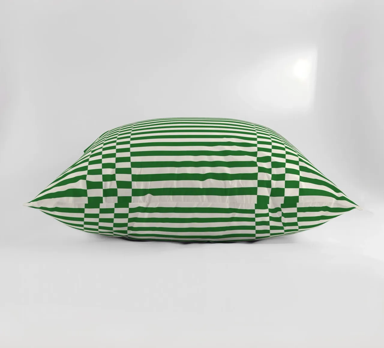 Green checks and lines cuscino da TijanaArtStudio88