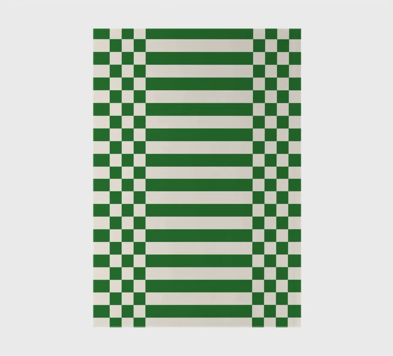 Green checks and lines notebook by TijanaArtStudio88