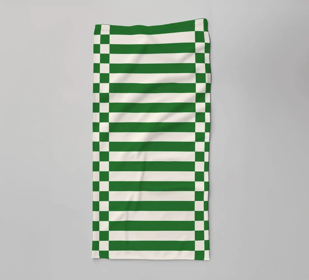 Green checks and lines asciugamano da bagno da TijanaArtStudio88