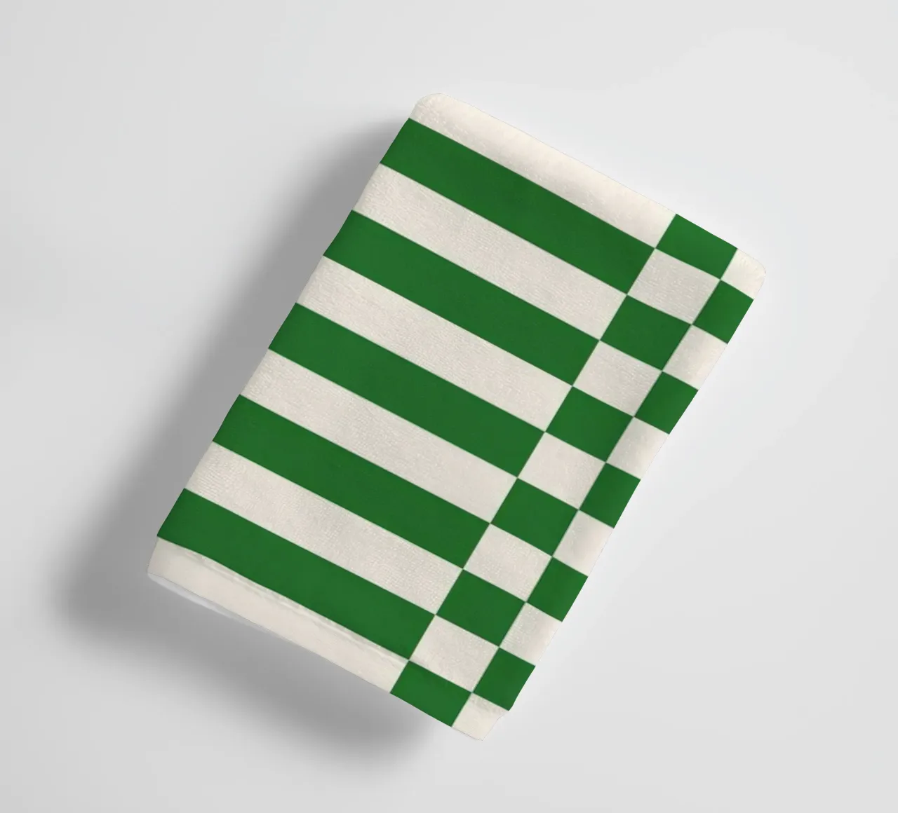 Green checks and lines asciugamano da bagno da TijanaArtStudio88