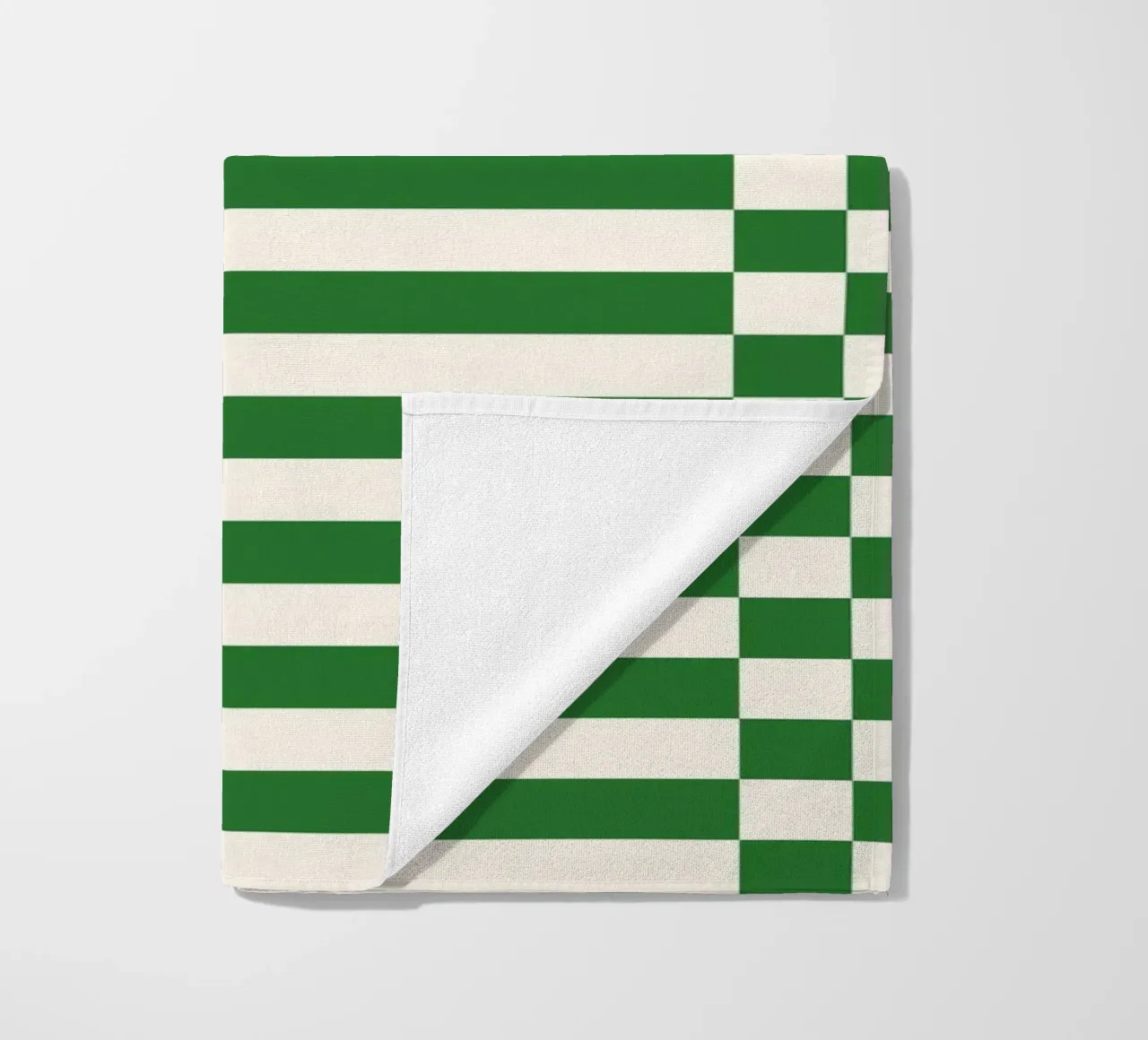 Green checks and lines telo mare da TijanaArtStudio88