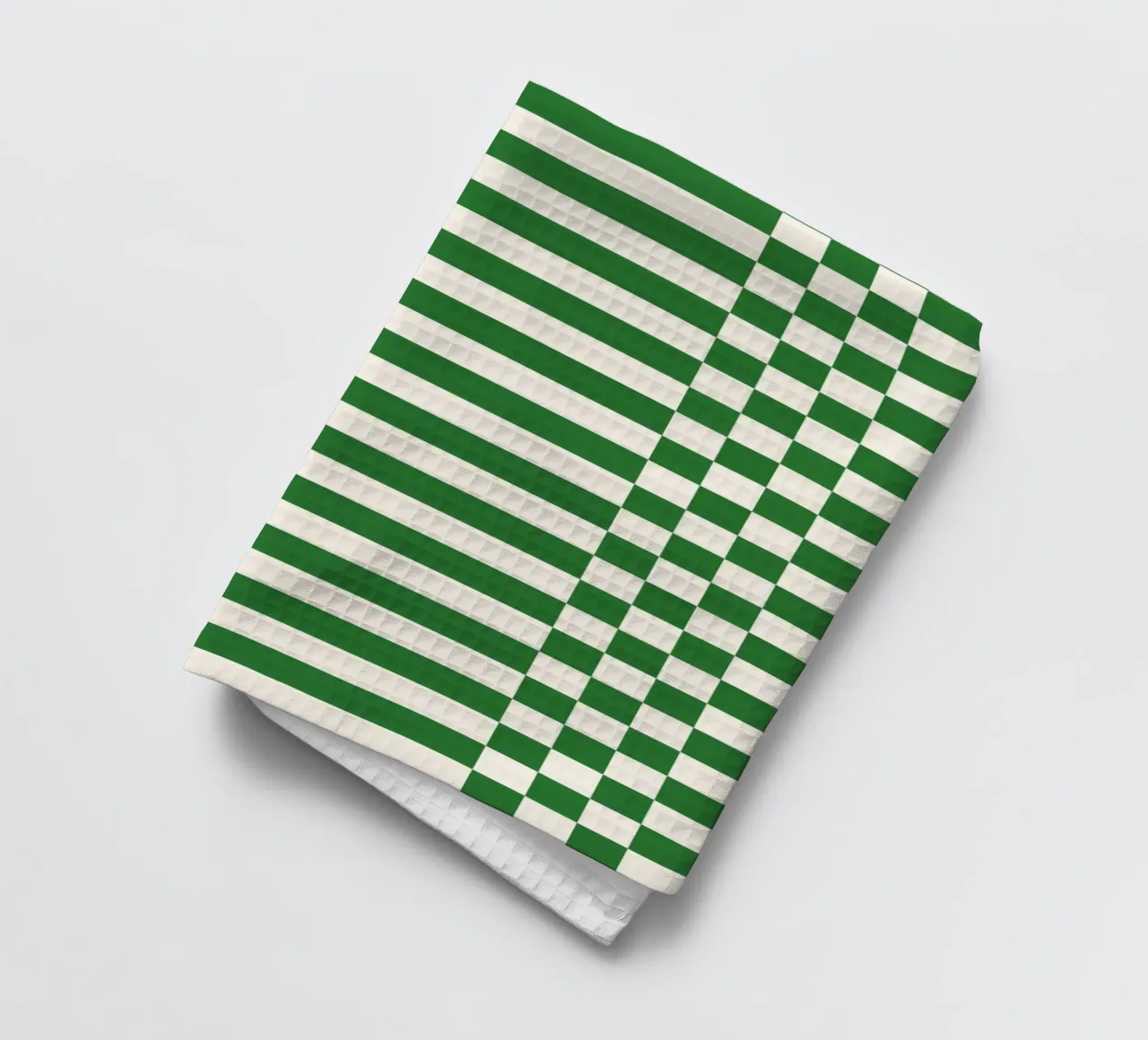 Green checks and lines canovaccio da cucina da TijanaArtStudio88