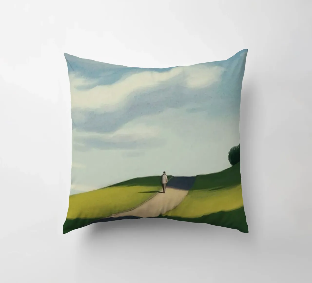 gradient sky countryside serenity cuscino da mip of map