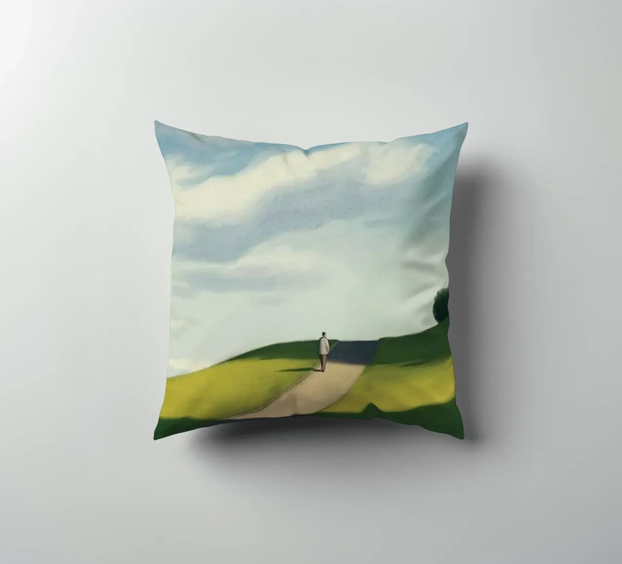 gradient sky countryside serenity cuscino da mip of map