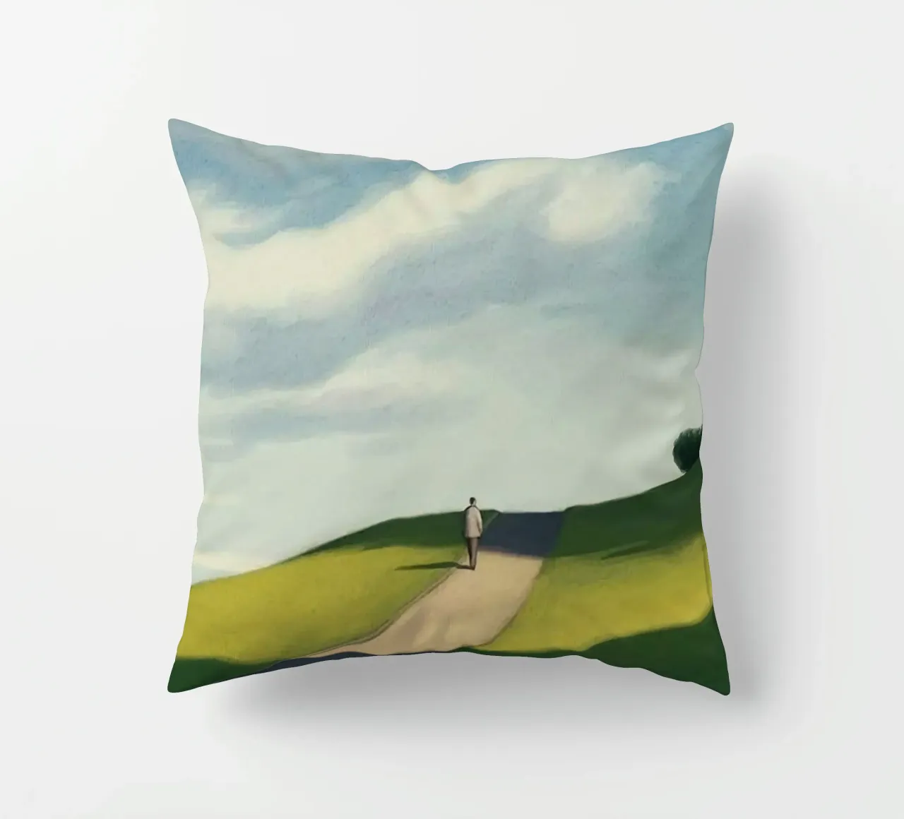 gradient sky countryside serenity cuscino da mip of map
