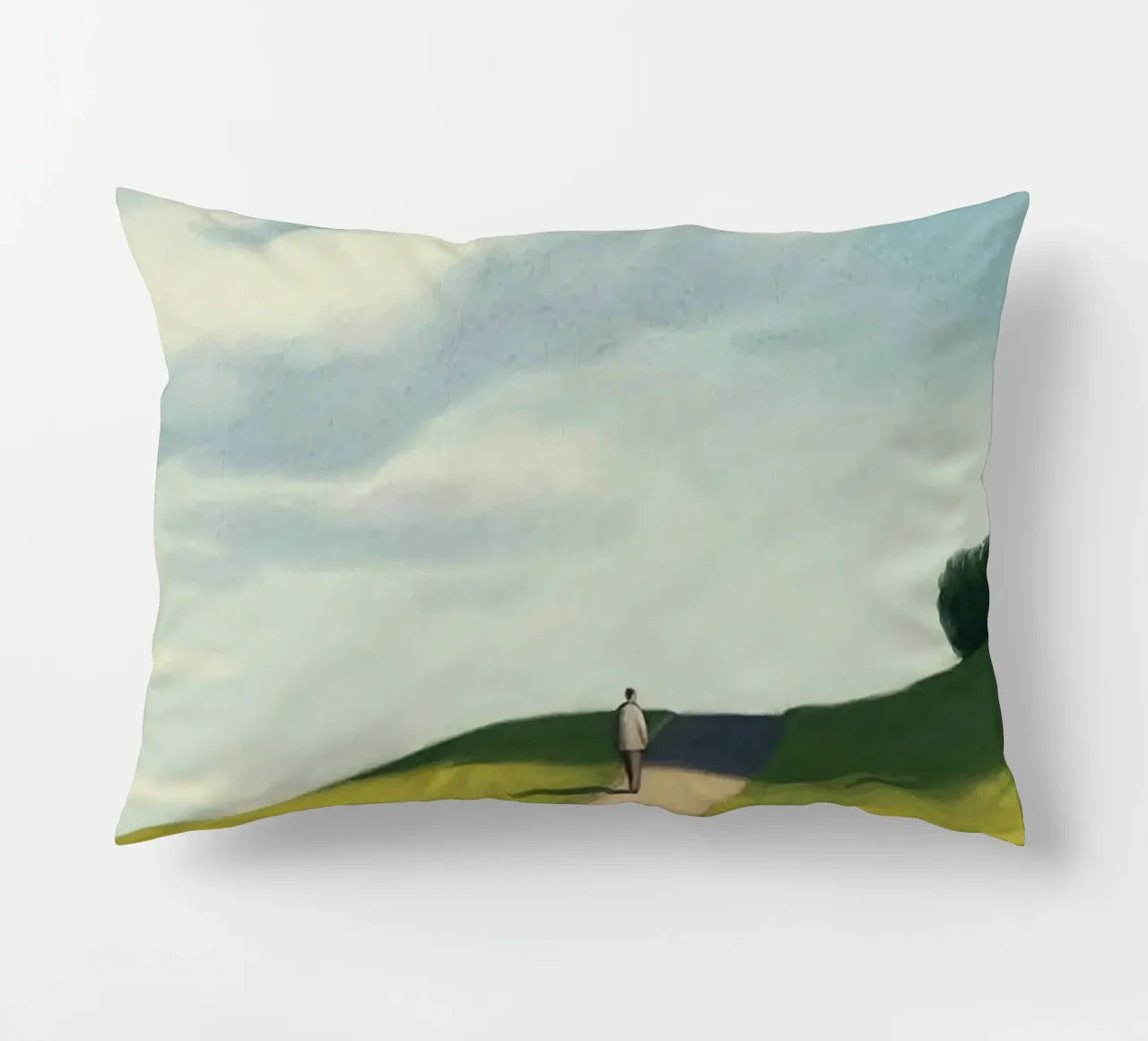 gradient sky countryside serenity cuscino da mip of map