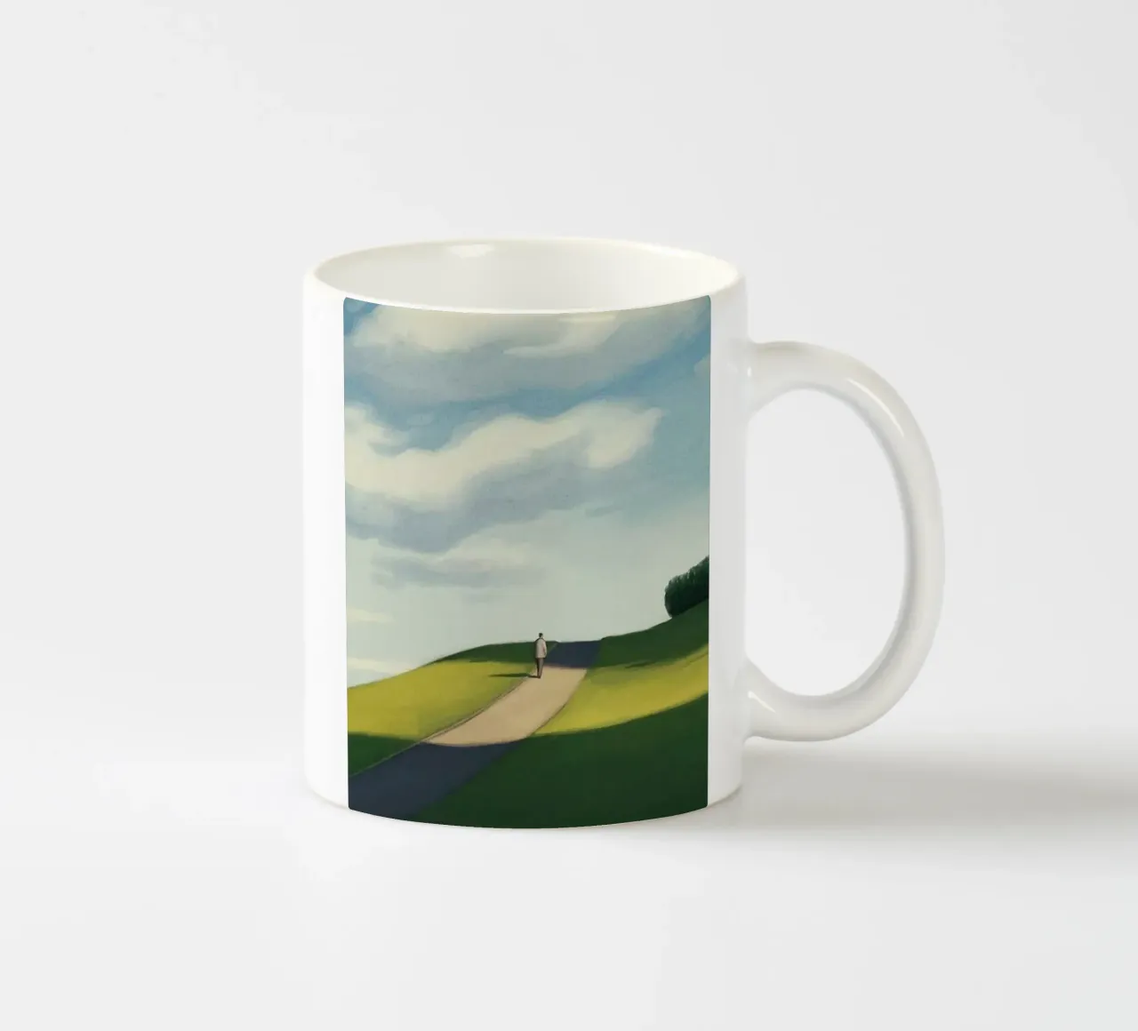 gradient sky countryside serenity tazza in ceramica da mip of map