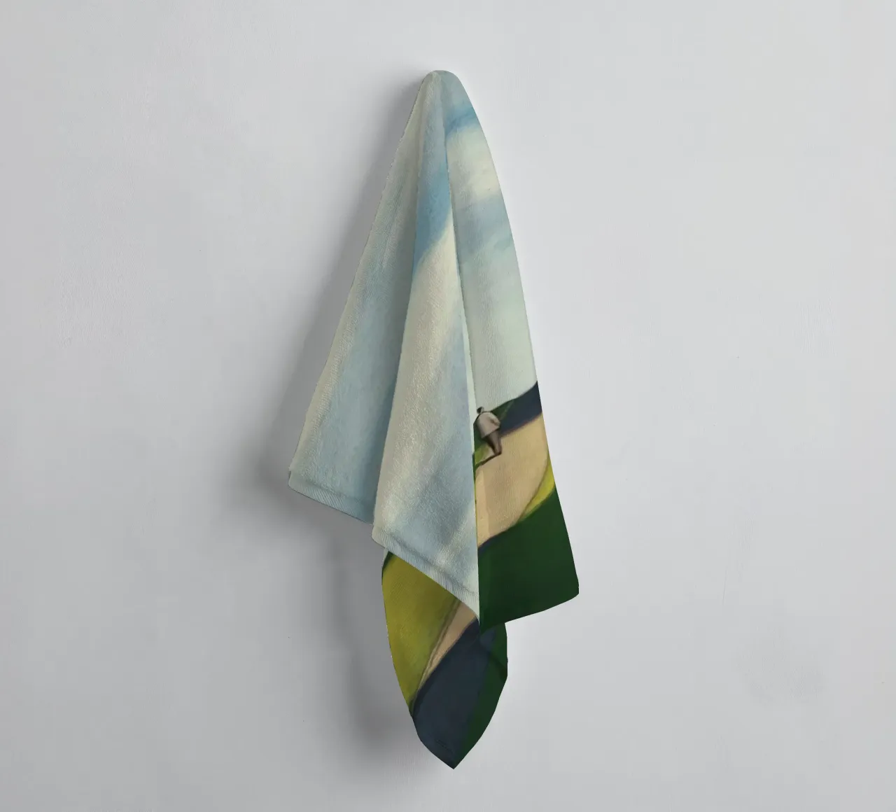 gradient sky countryside serenity asciugamano da bagno da mip of map