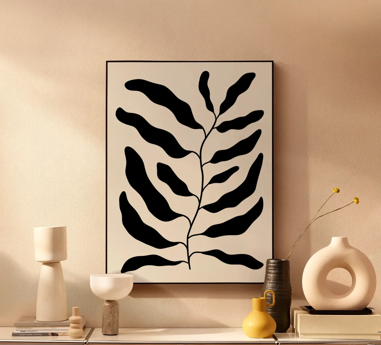 Black leaves plexiglass da TijanaArtStudio88