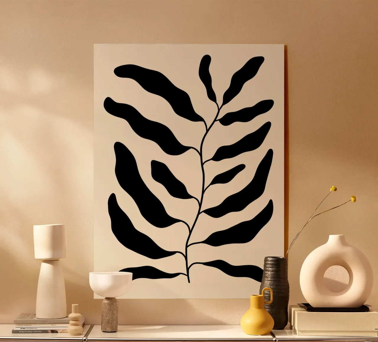 Black leaves plexiglass da TijanaArtStudio88