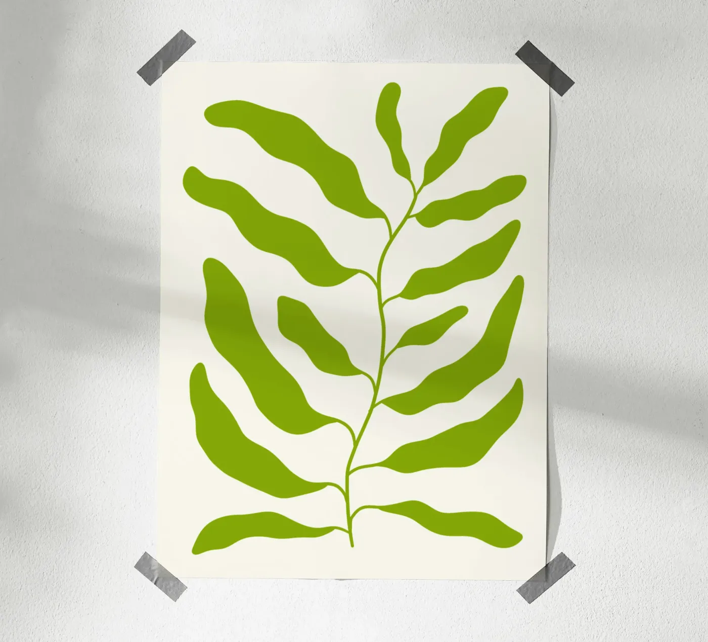 Green leaves poster da TijanaArtStudio88