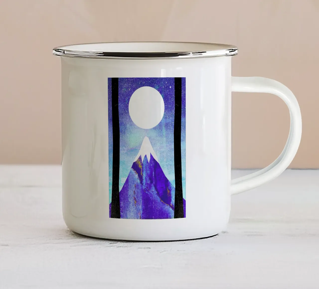 Two Worlds Part 1 tazza in smalto da Elisabeth Fredriksson