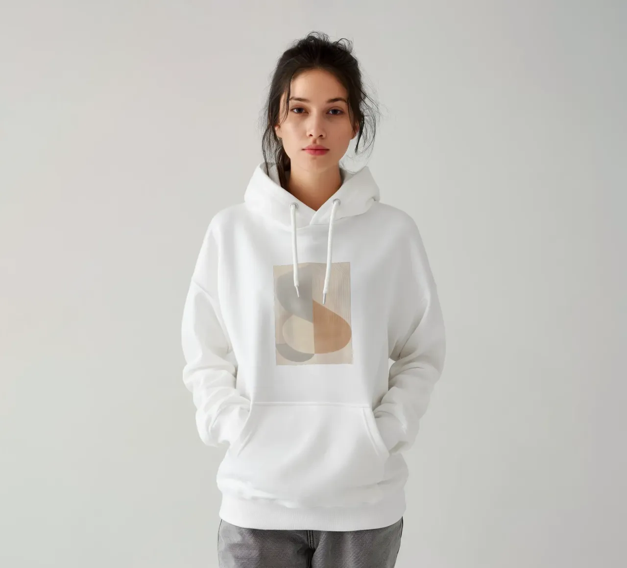 Astratto scandinavo felpa con cappuccio da Imagine