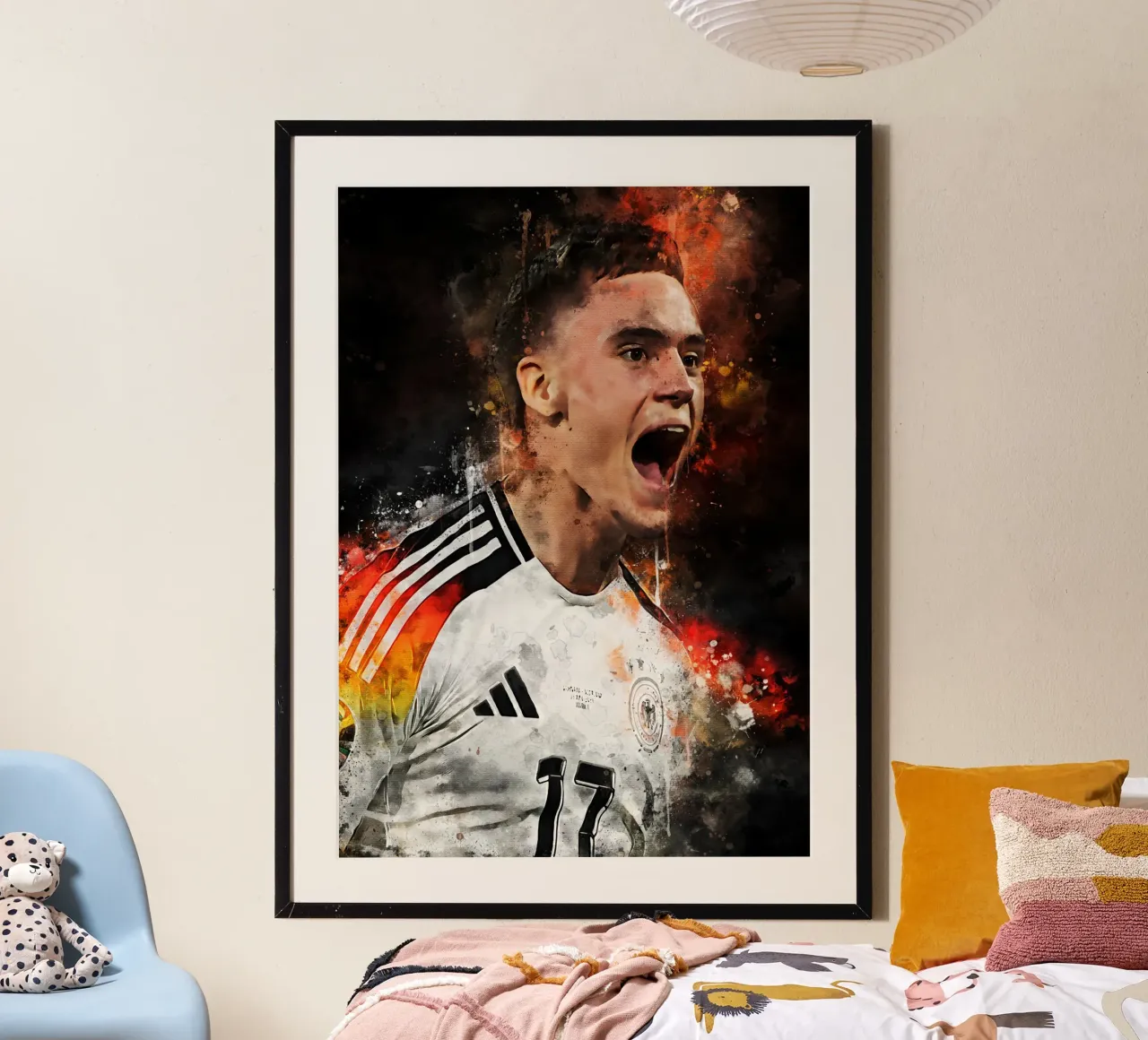 Florian Wirtz germany poster con telaio in legno da MasterInkArt