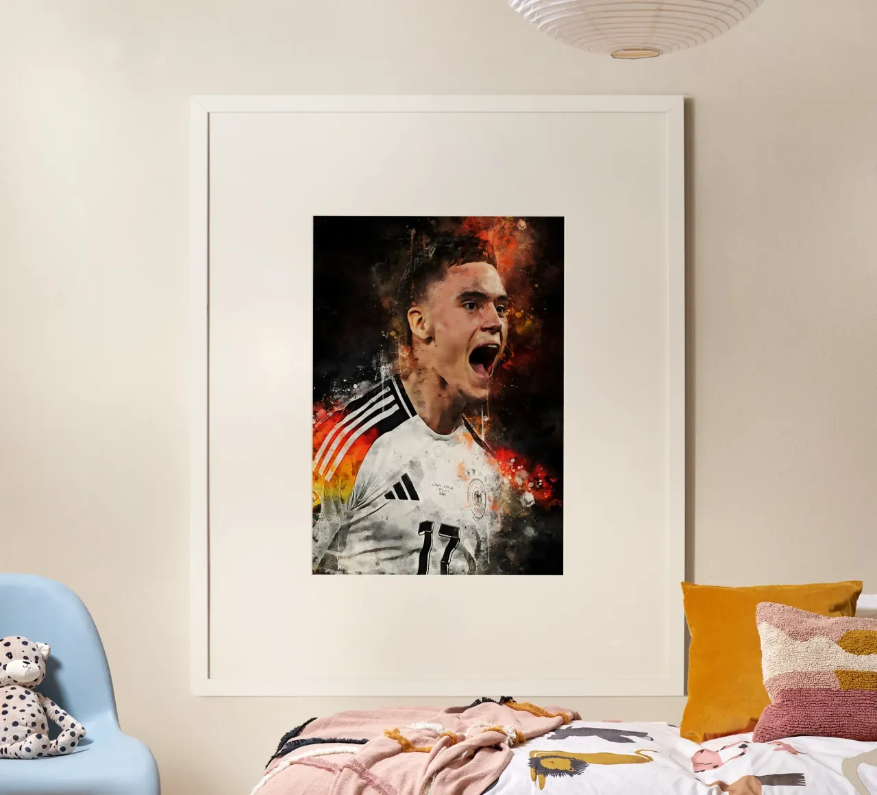 Florian Wirtz germany poster con telaio in legno da MasterInkArt