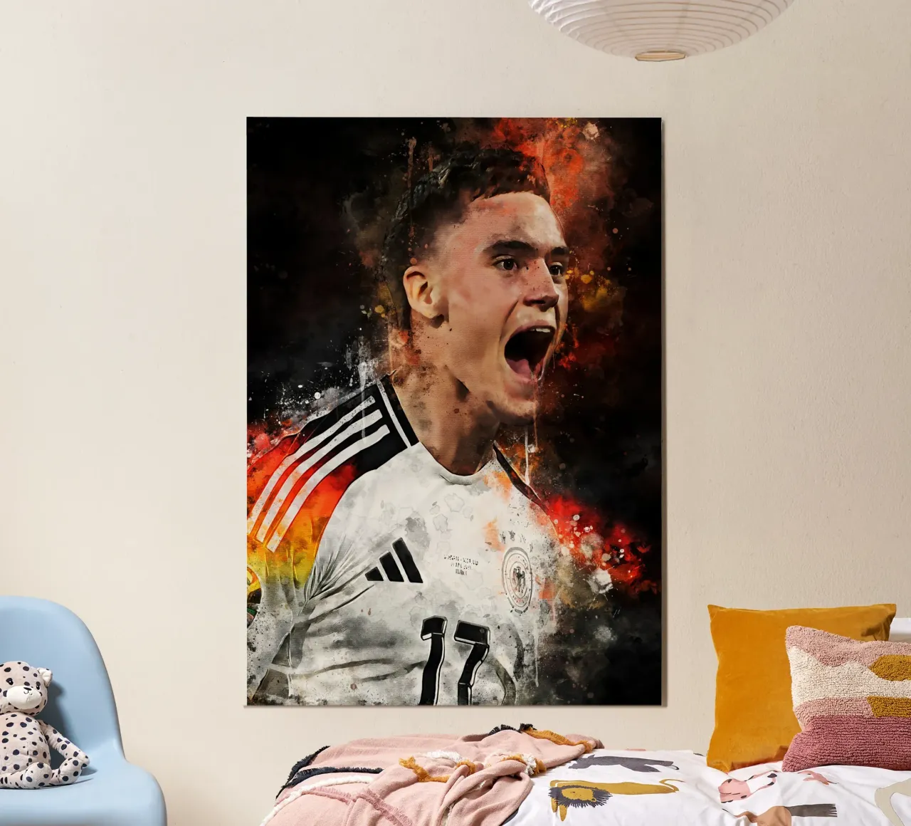 Florian Wirtz germany poster con telaio in legno da MasterInkArt