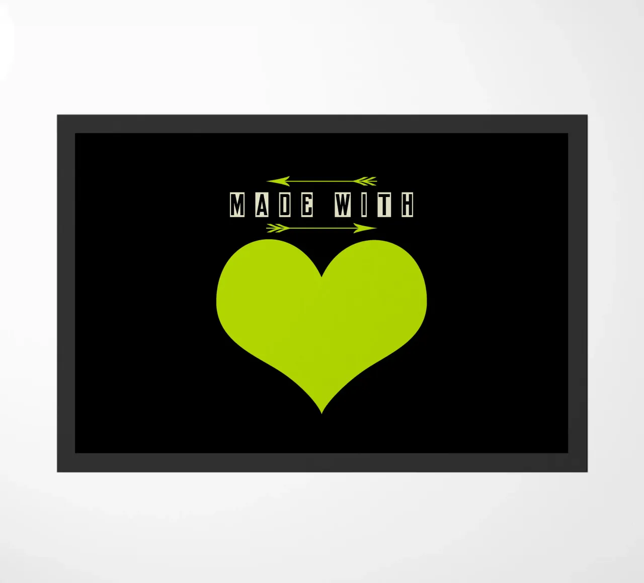 Made with heart Green zerbino da TijanaArtStudio88
