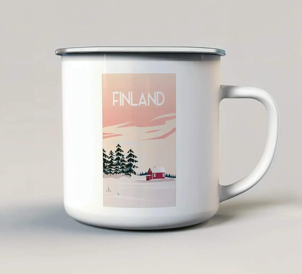 Finland tazza in smalto da Wendy Wharton
