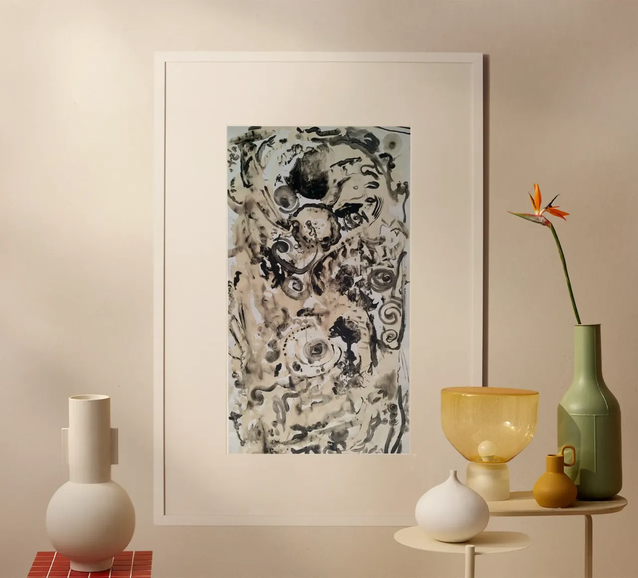 Tormento da caffè poster con telaio in plastica da Cohe studio