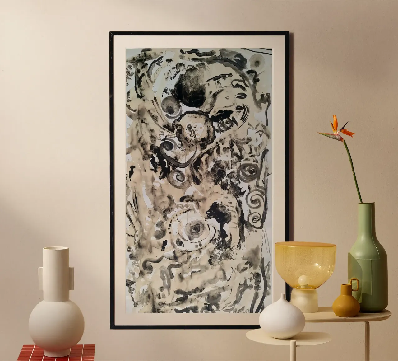 Tormento da caffè poster con telaio in plastica da Cohe studio