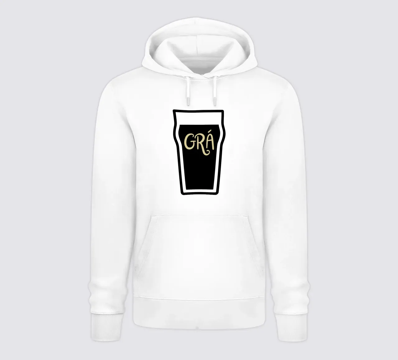 Grá for a Pint - Irish Language Gifts felpa con cappuccio da Melty Shirts