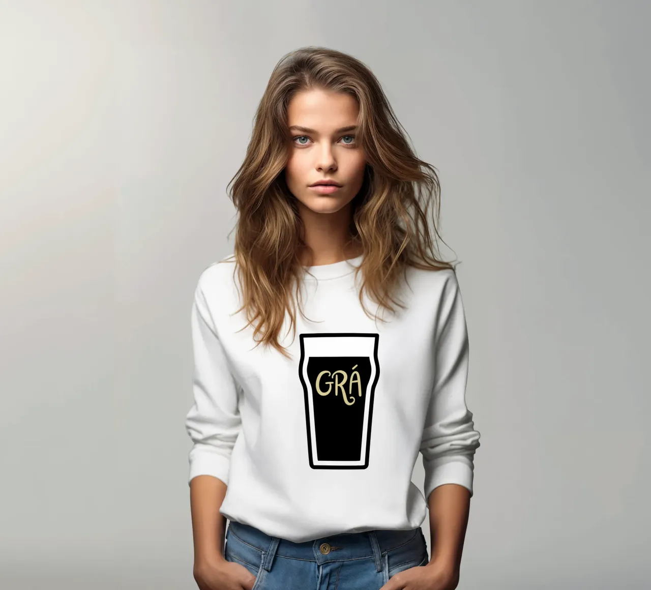 Grá for a Pint - Irish Language Gifts felpa da Melty Shirts