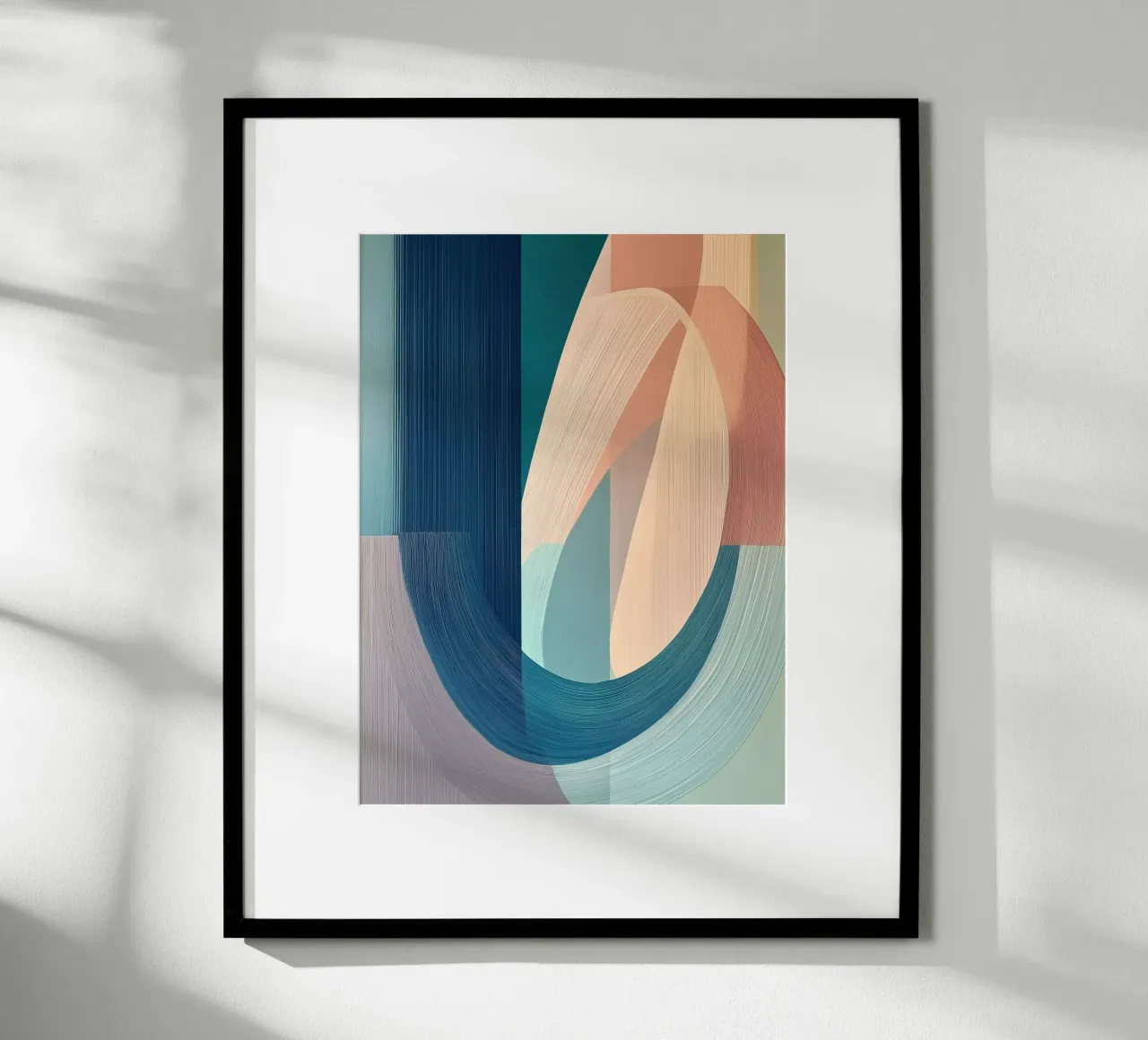 Forme astratte poster con telaio in alluminio da Imagine