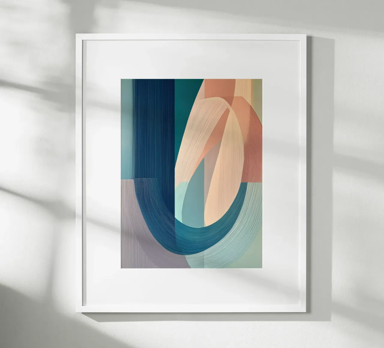 Forme astratte poster con telaio in alluminio da Imagine