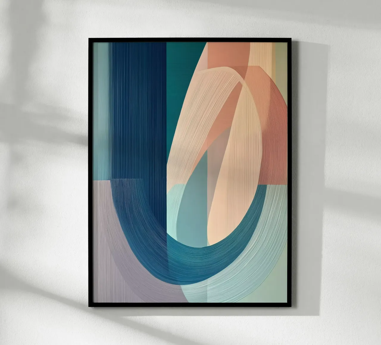 Forme astratte poster con telaio in alluminio da Imagine