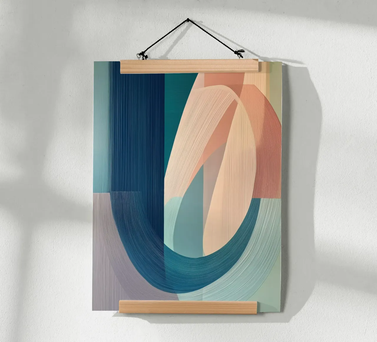 Forme astratte poster con telaio in alluminio da Imagine
