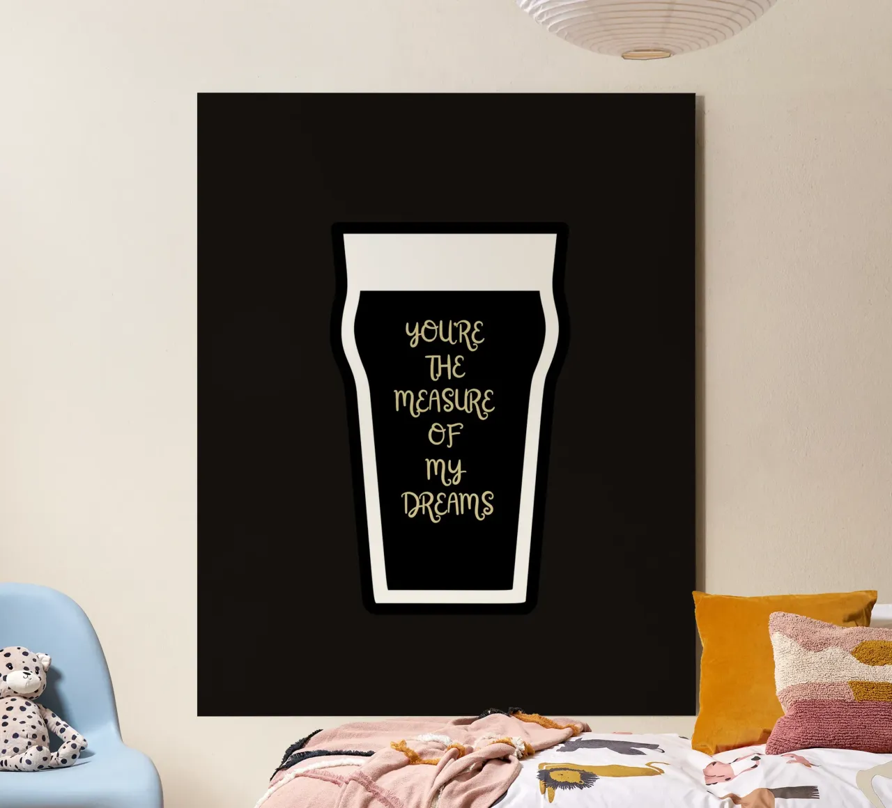 You're the measure of my Dreams - Irish song lyrics alluminio dibond da Melty Shirts