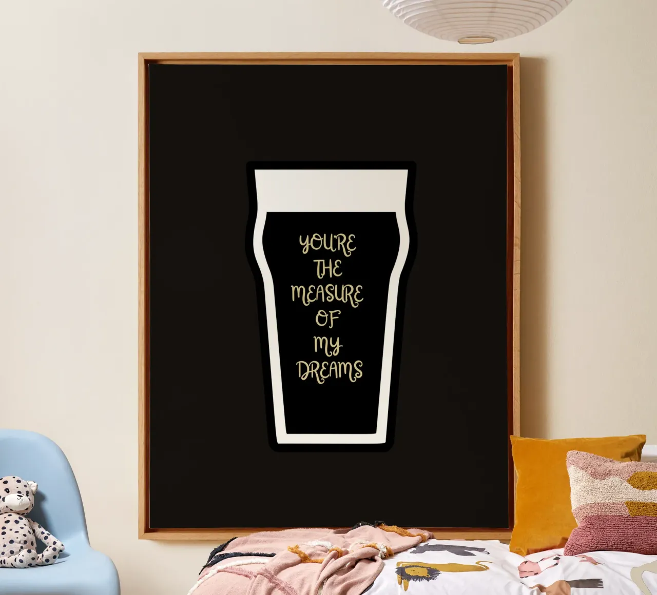 You're the measure of my Dreams - Irish song lyrics tela con Cornice a cassetta da Melty Shirts