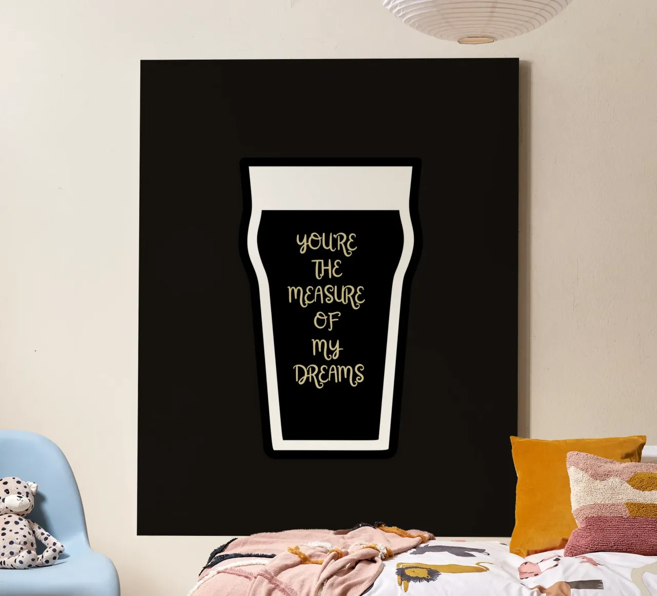 You're the measure of my Dreams - Irish song lyrics tela con Cornice a cassetta da Melty Shirts