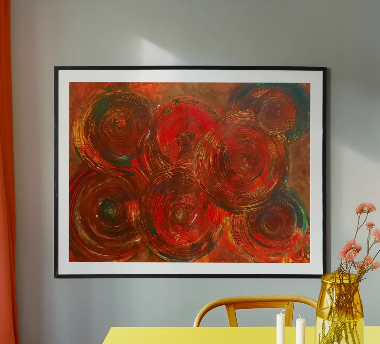 Onde calde poster con telaio in plastica da Cohe studio