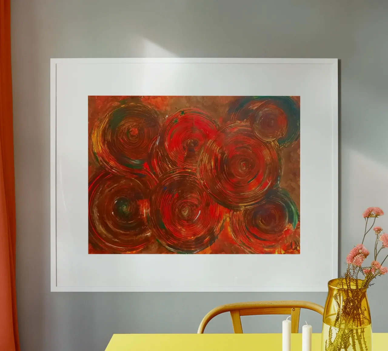 Onde calde poster con telaio in plastica da Cohe studio