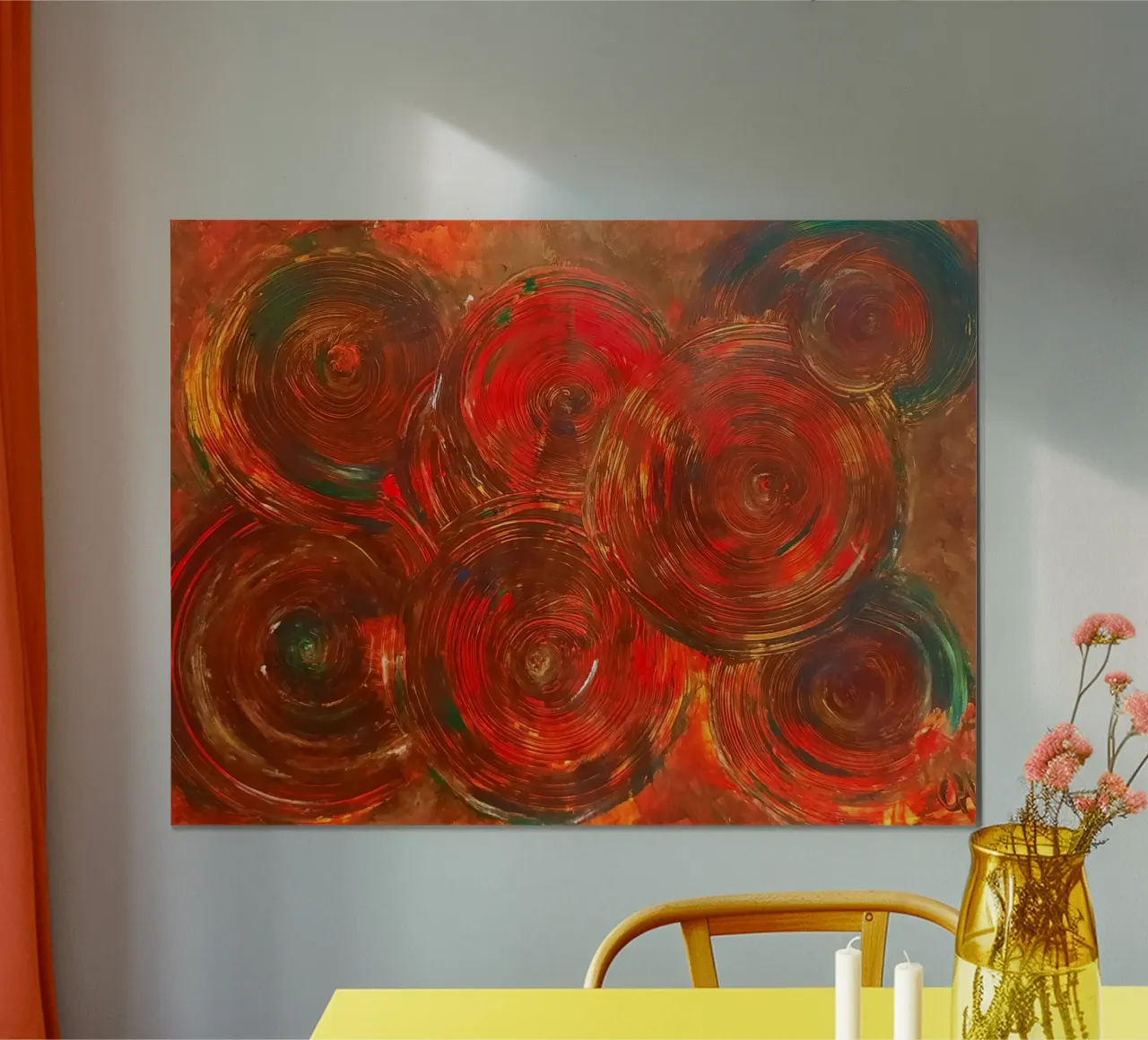 Onde calde poster con telaio in plastica da Cohe studio