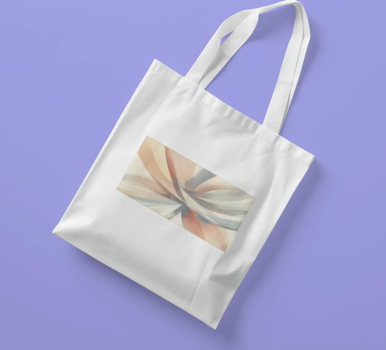 Forme astratte in colori tenui borsa in juta da Imagine