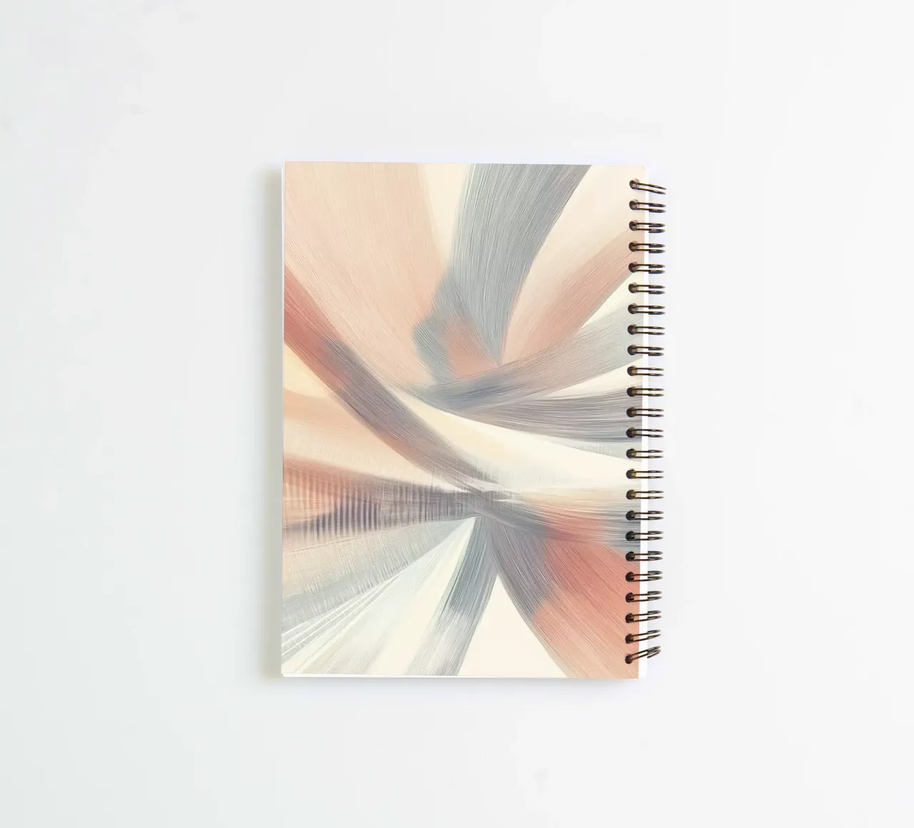 Abstract shapes in soft colors spiral notebook by Imagine