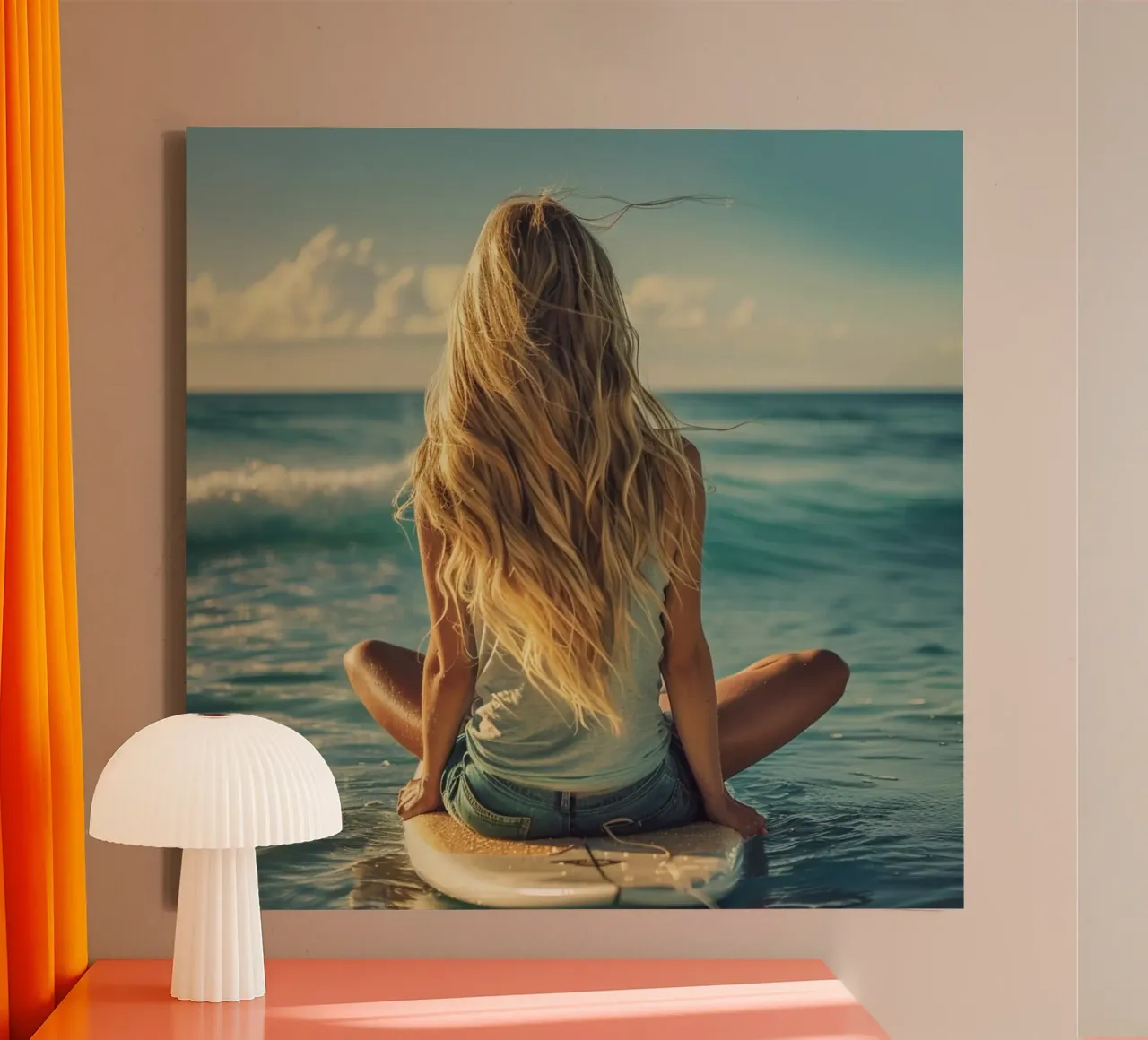 Endless Tropical Summer canvas with Floater frame by StillVibe Home