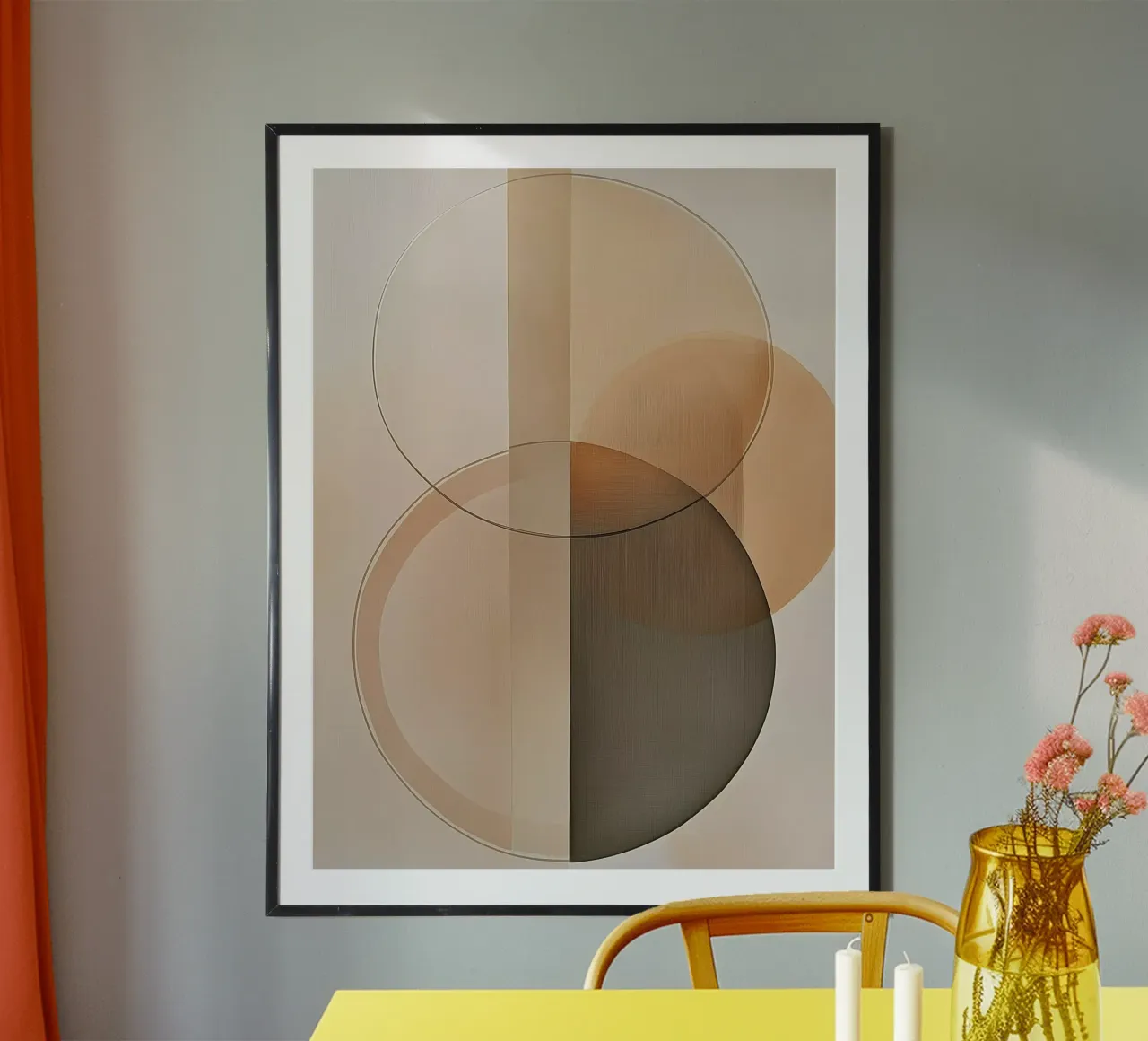 Forme astratte nei colori della sabbia carta hahnemühle da Imagine