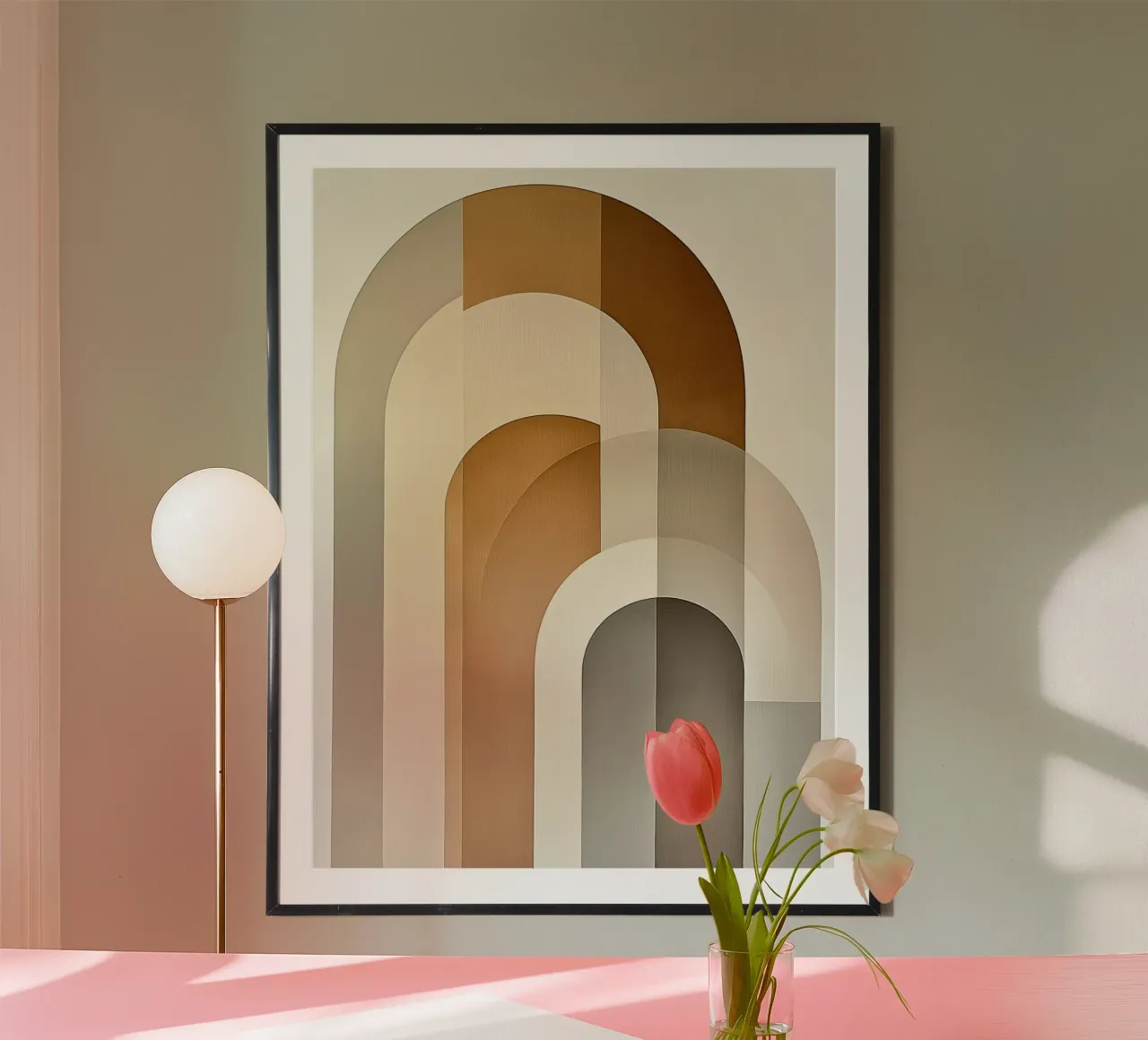 Forme astratte nei colori della sabbia carta hahnemühle da Imagine