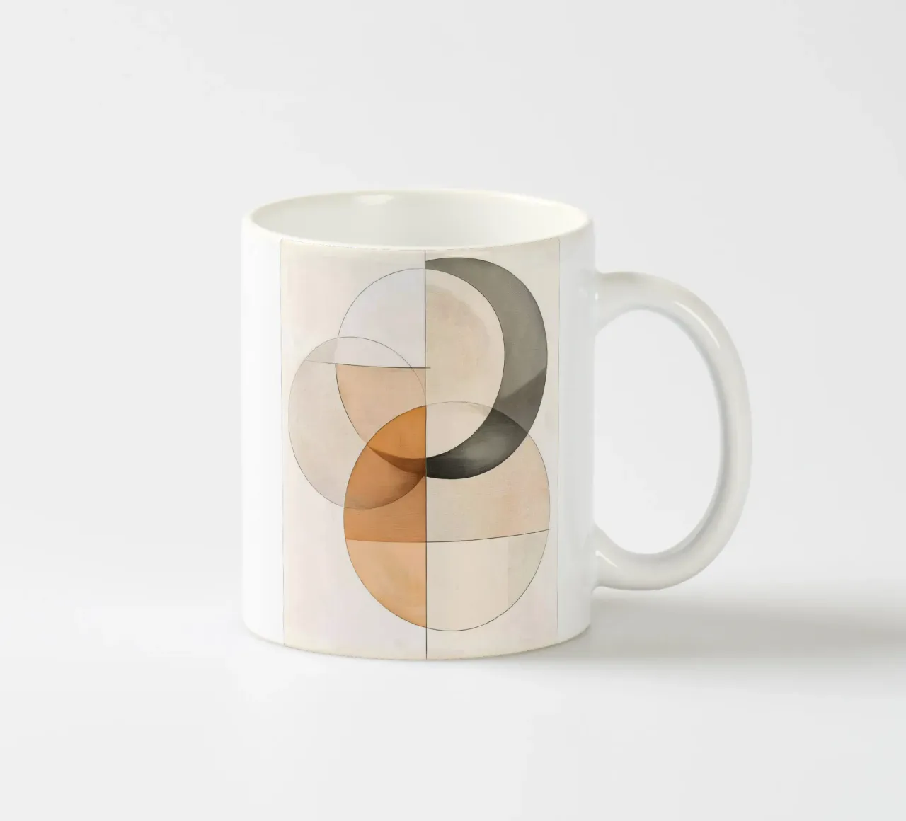 Forme astratte nei colori della sabbia tazza in ceramica da Imagine
