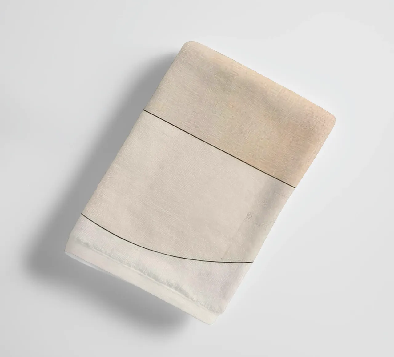Abstract shapes in sand colors towel by Imagine