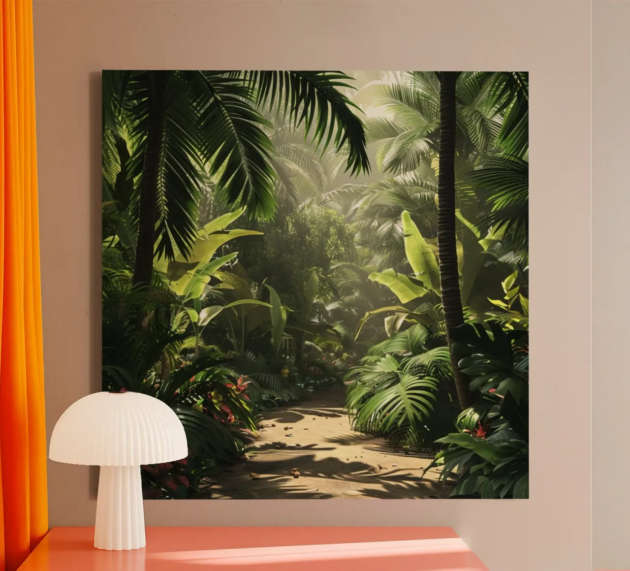 Endless Tropical Summer canvas with Floater frame by StillVibe Home