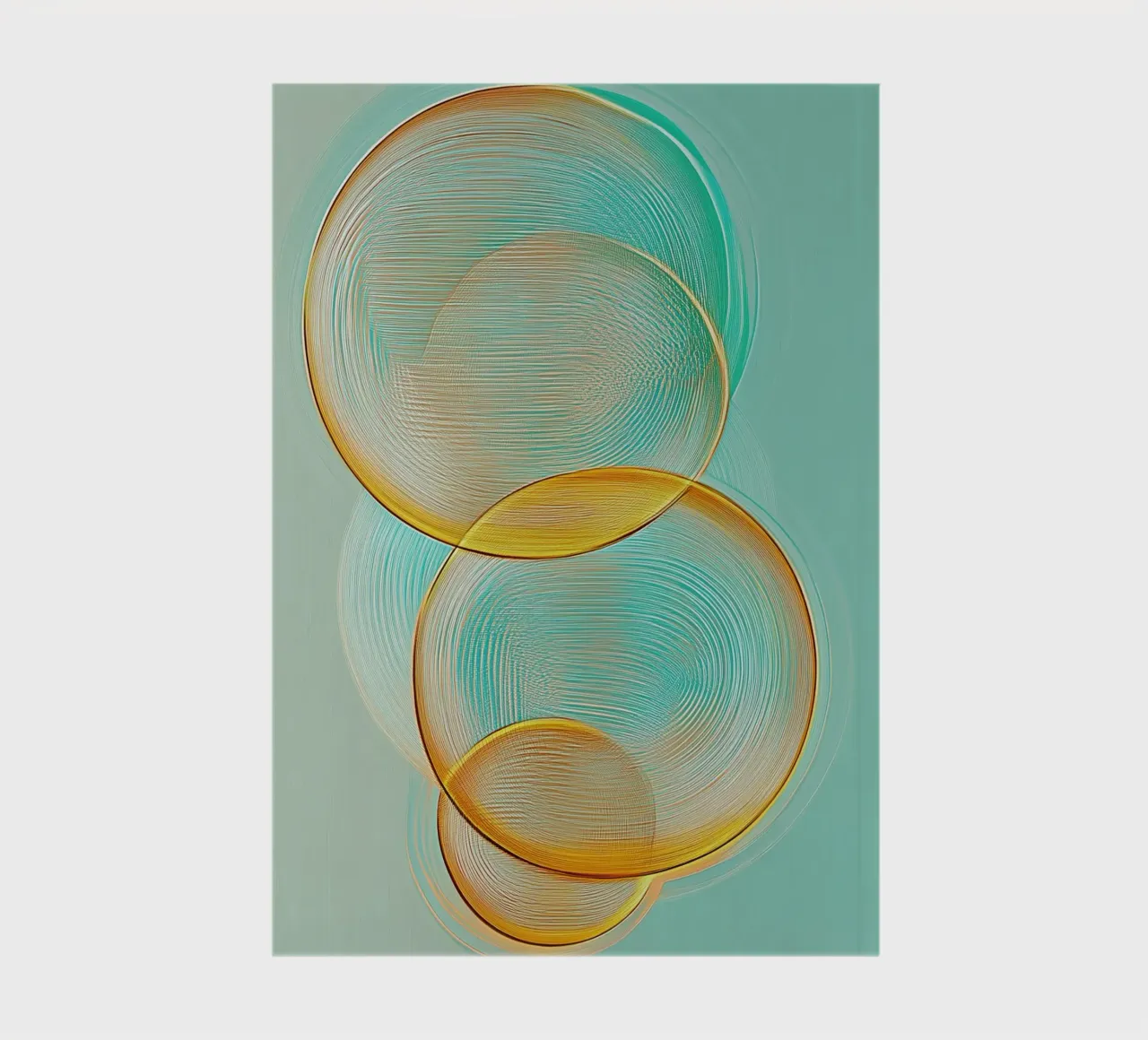 Abstract circles notebook by Imagine
