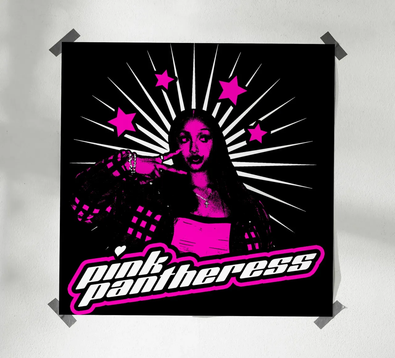 Maglietta classica Pink Pantheress - Break it Off poster da mannys_artt