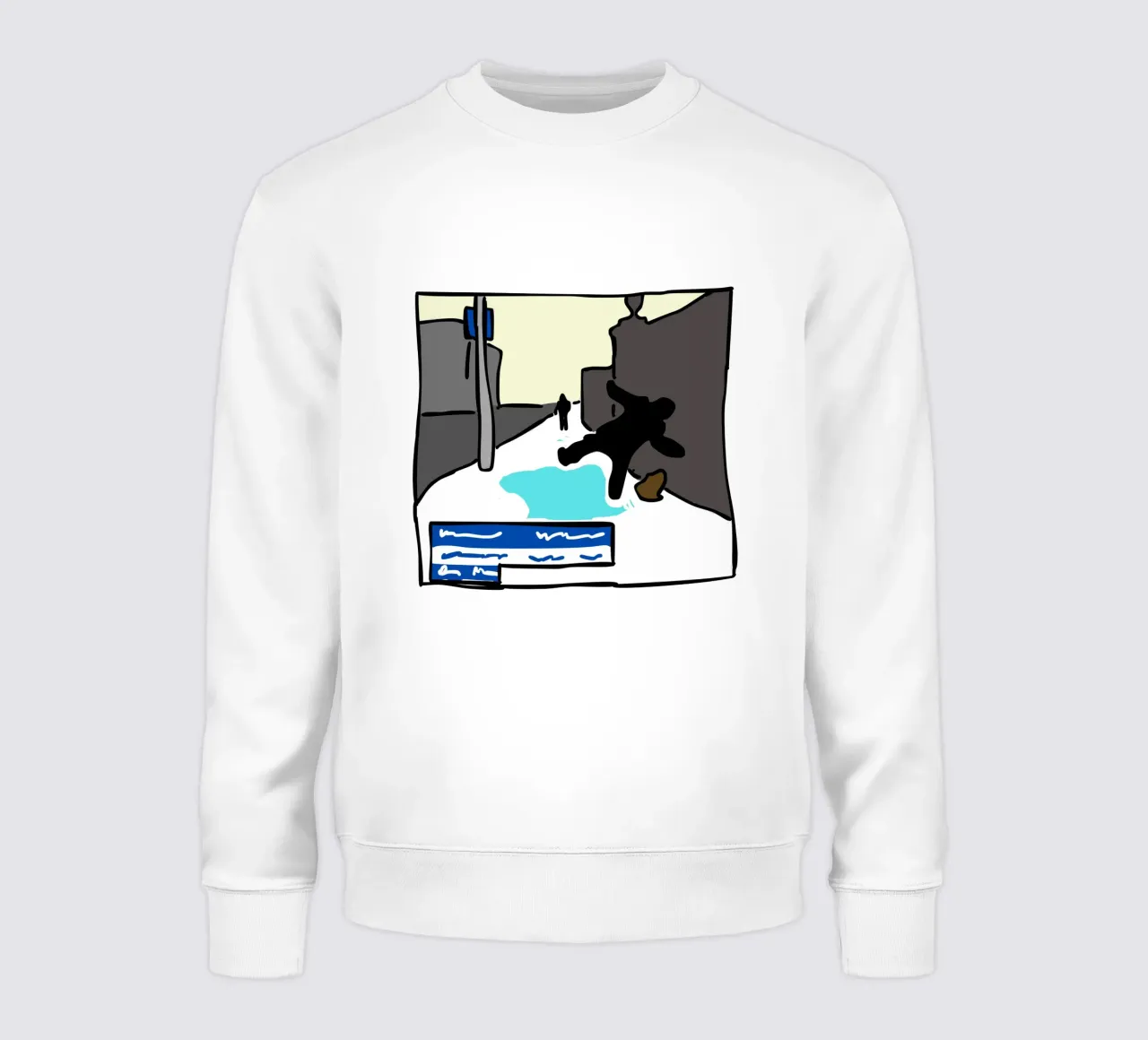 WINTER IS COMING - The Lad who slipped on the Ice felpa da Melty Shirts
