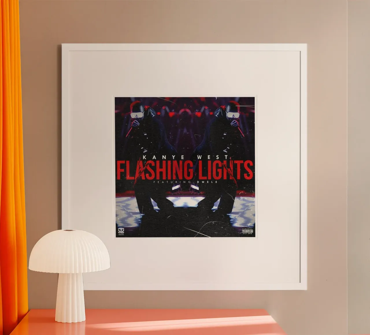 luces intermitentes kanyes wes poster de martina