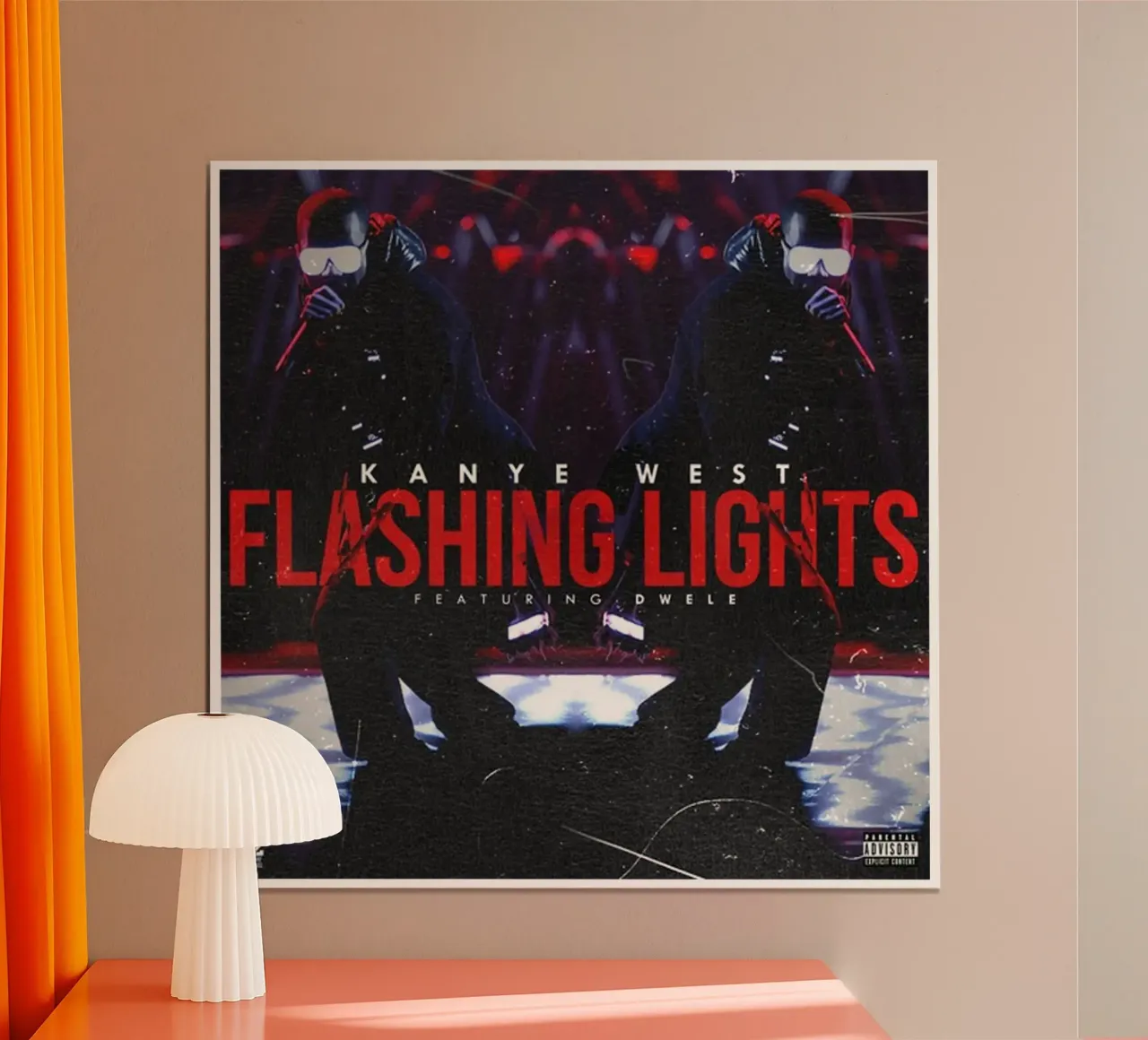 luces intermitentes kanyes wes poster de martina